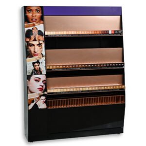 Floor-mounted acrylic cosmetic display cabinet