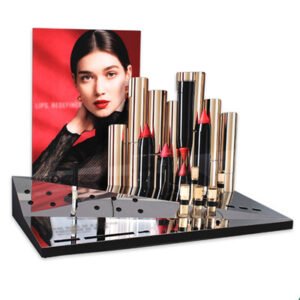Make-up plexiglass lipstick display rack