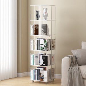 360 revolving acrylic book display stand
