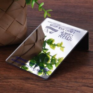 L-shaped mirror acrylic standee