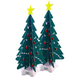 diy hanging puzzle christmas tree ornament display stand