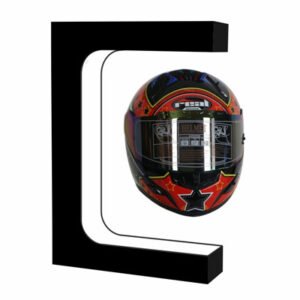 levitating acrylic helmet display stand