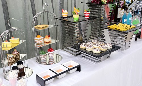 glass cake display stand