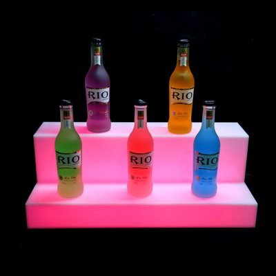 2 tiers liquor bottle display stand