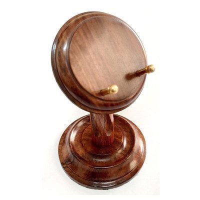 antique wooden pocket watch display stand