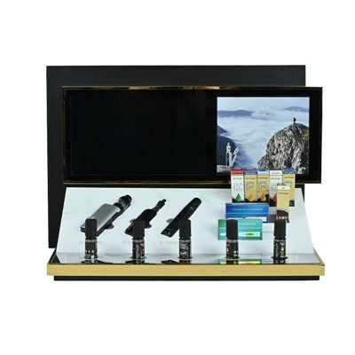 vape smart acrylic display stand with video