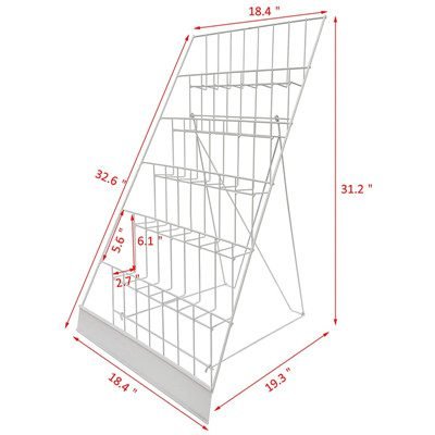 wire display stand size