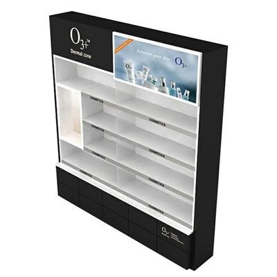 wood cosmetic display counter