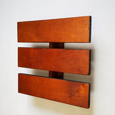 wood wall-mounted watch display stand